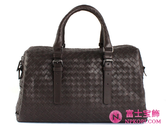 ボッテガヴェネタ カーフレザー ボストンバッグ モロダークブラウン 283363VQ1301301FGFR 【2012年春夏新作】